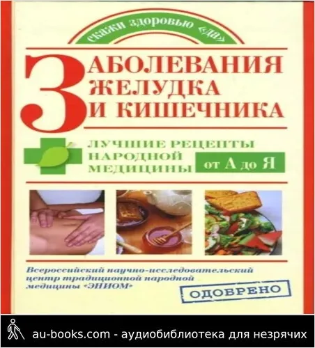 обложка аудиокниги Заболевания желудка и кишечника. Лучшие рецепты народной медицины от А до Я