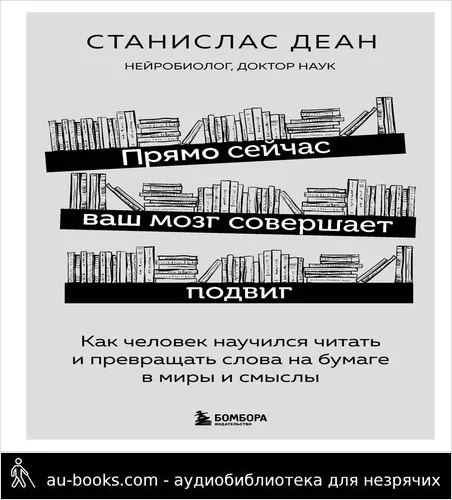 обложка аудиокниги Прямо сейчас ваш мозг совершает подвиг. Как человек научился читать и превращать слова на бумаге в миры и смыслы