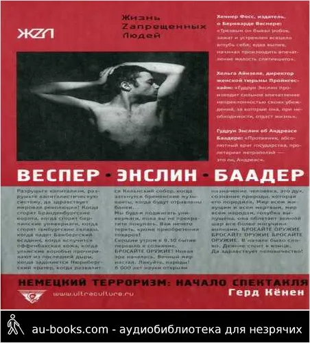 обложка аудиокниги Веспер, Эслин, Баадер. Немецкий терроризм начало спектакля
