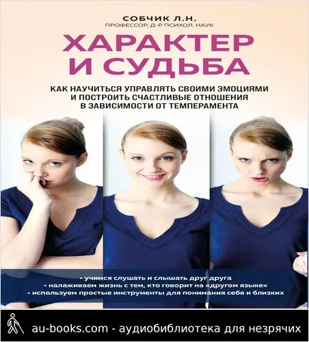 обложка аудиокниги Характер и судьба. Как научиться управлять своими эмоциями и построить счастливые отношения в зависимости от темперамента
